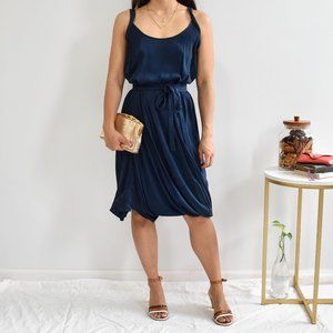 Carl Kapp Silk Tie Waist Dress